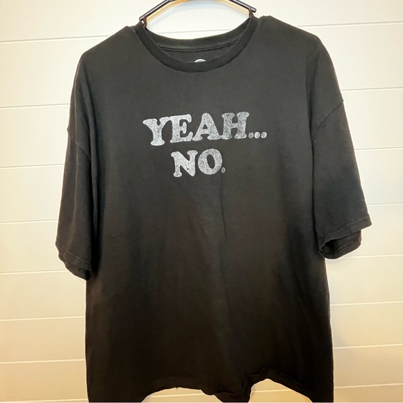 Dom Other - DOM Black 'Yeah... No.' Graphic Tee Casual Size 2XL